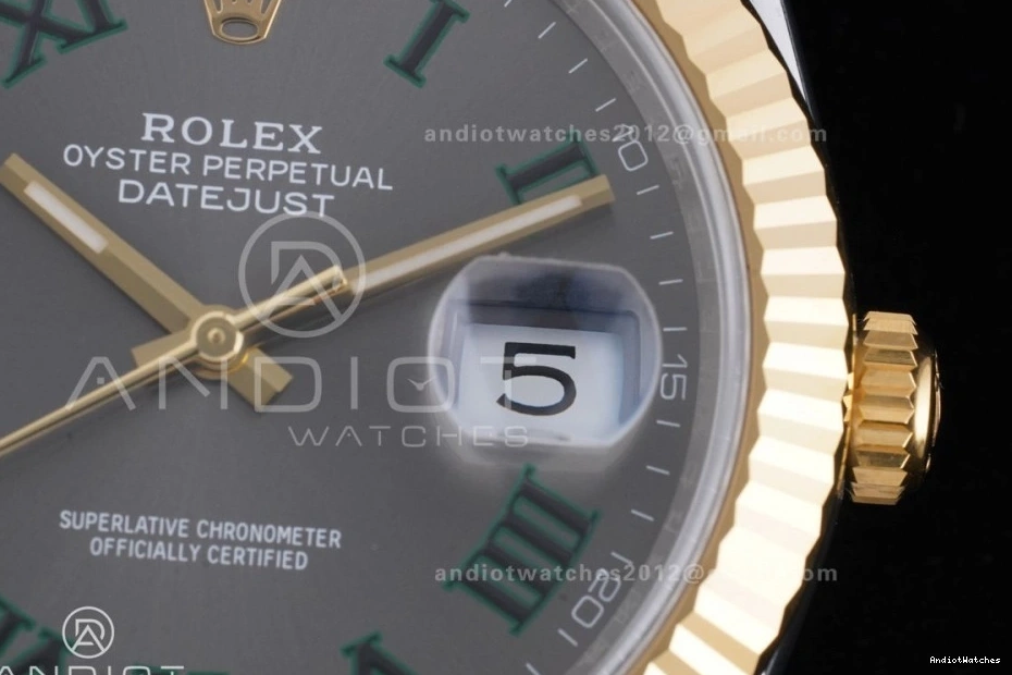 Reserve) Jubilee Power SS Roman Best (72 Hours 904L SH3235 Bracelet 1:1 YG Green Marker DateJust Unique Steel Gray 126333 603 Edition 41 Dial on Clean 0509